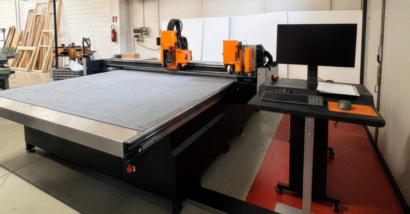 Plotter Konsberg plotter digitale Kongsberg per taglio packaging in cartone