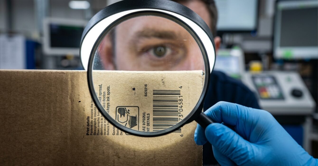Come garantiamo la qualità di stampa e taglio su ogni commessa controllo qualità di stampa e taglio del cartone in produzione