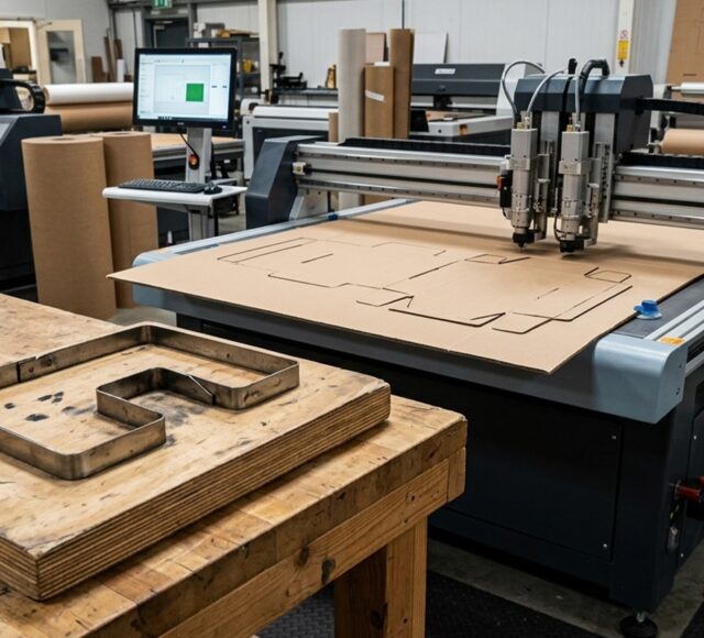 taglio digitale o fustella per packaging in cartone