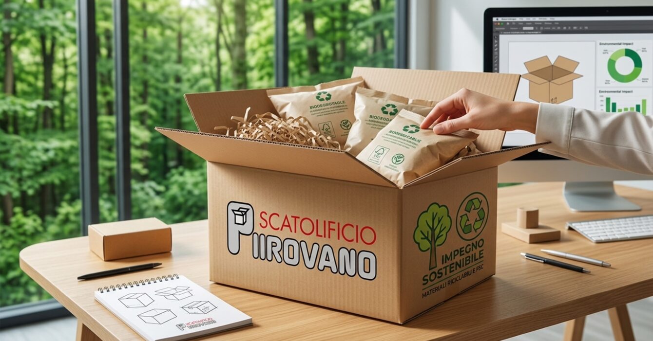 Il nostro impegno per un packaging più sostenibile packaging più sostenibile in cartone riciclabile