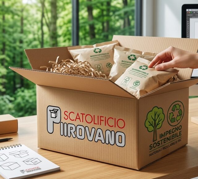 packaging più sostenibile in cartone riciclabile